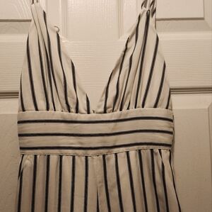 Honey Punch Striped jumper jumpsuit